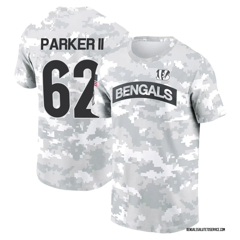 Men's Brian Parker II Cincinnati Bengals Camo Arctic 2024 Salute to Service Performance T-Shirt