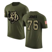 Men's Christian Jones Cincinnati Bengals Legend Olive Salute to Service T-Shirt