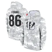 Men's Colbie Young Cincinnati Bengals Camo Arctic 2024 Salute to Service Club Fleece Pullover Hoodie