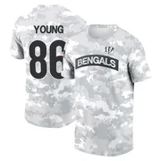 Men's Colbie Young Cincinnati Bengals Camo Arctic 2024 Salute to Service Performance T-Shirt
