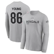 Men's Colbie Young Cincinnati Bengals Gray 2024 Salute to Service Long Sleeve T-Shirt