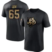 Men's Connor Lew Cincinnati Bengals Black 2020 Salute To Service Performance T-Shirt