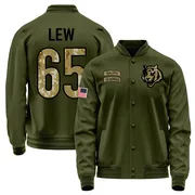 Men's Connor Lew Cincinnati Bengals Olive Salute to Service Sideline Performance Jacket