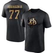 Men's Corey Robinson II Cincinnati Bengals Black 2020 Salute To Service Performance T-Shirt