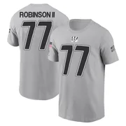Men's Corey Robinson II Cincinnati Bengals Gray 2024 Salute to Service Name & Number T-Shirt