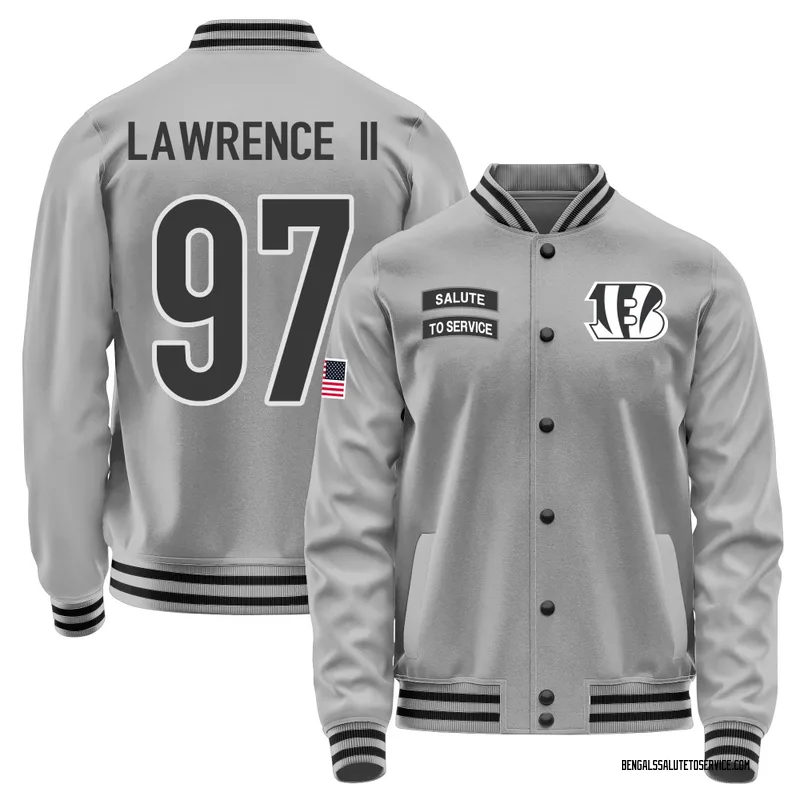 Men's Dexter Lawrence II Cincinnati Bengals Gray Salute to Service Performance Jacket