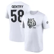 Men's Eric Gentry Cincinnati Bengals Legend White 2024 Salute to Service Performance T-Shirt