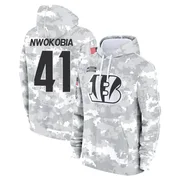 Men's Isaiah Nwokobia Cincinnati Bengals Camo Arctic 2024 Salute to Service Club Fleece Pullover Hoodie