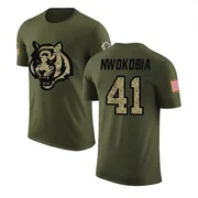 Men's Isaiah Nwokobia Cincinnati Bengals Legend Olive Salute to Service T-Shirt