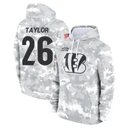 Men's Ja'Sir Taylor Cincinnati Bengals Camo Arctic 2024 Salute to Service Club Fleece Pullover Hoodie