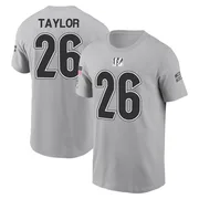 Men's Ja'Sir Taylor Cincinnati Bengals Gray 2024 Salute to Service Name & Number T-Shirt