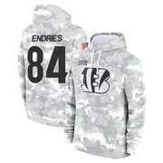 Men's Jack Endries Cincinnati Bengals Camo Arctic 2024 Salute to Service Club Fleece Pullover Hoodie
