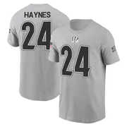 Men's Jamal Haynes Cincinnati Bengals Gray 2024 Salute to Service Name & Number T-Shirt