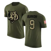 Men's Joe Burrow Cincinnati Bengals Legend Olive Salute to Service T-Shirt