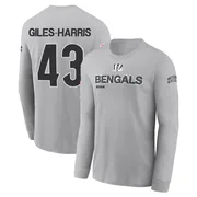 Men's Joe Giles-Harris Cincinnati Bengals Gray 2024 Salute to Service Long Sleeve T-Shirt