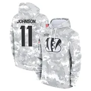 Men's Josh Johnson Cincinnati Bengals Camo Arctic 2024 Salute to Service Club Fleece Pullover Hoodie