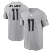 Men's Josh Johnson Cincinnati Bengals Gray 2024 Salute to Service Name & Number T-Shirt