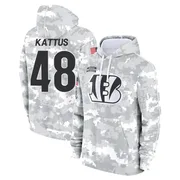 Men's Josh Kattus Cincinnati Bengals Camo Arctic 2024 Salute to Service Club Fleece Pullover Hoodie