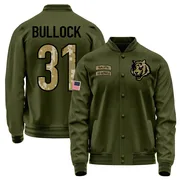 Men's Kentrel Bullock Cincinnati Bengals Olive Salute to Service Sideline Performance Jacket