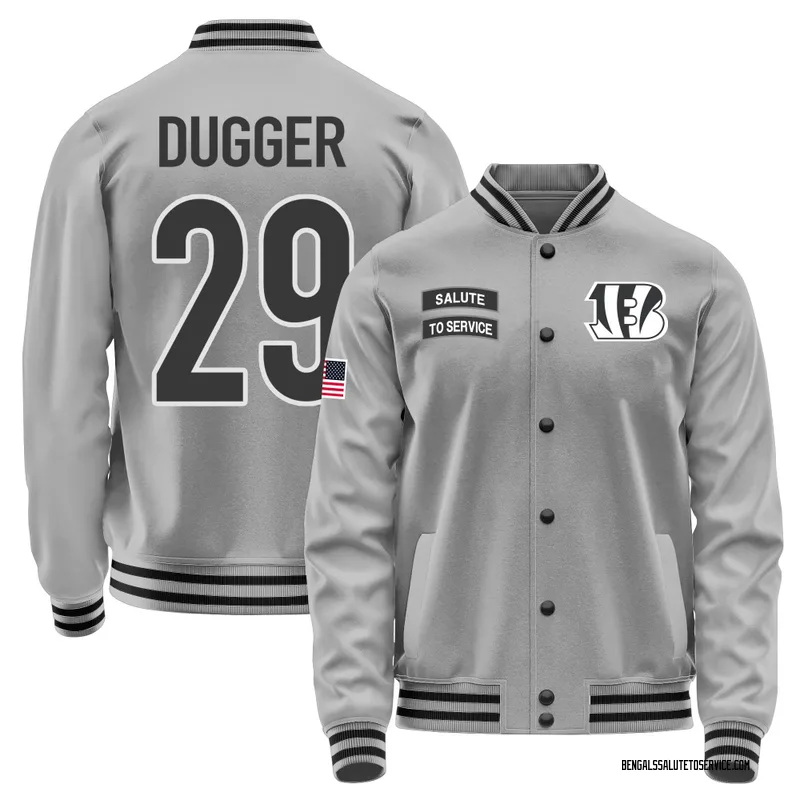 Men's Kyle Dugger Cincinnati Bengals Gray Salute to Service Performance Jacket