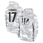 Men's Noah Thomas Cincinnati Bengals Camo Arctic 2024 Salute to Service Club Fleece Pullover Hoodie