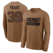 Men's Russ Yeast Cincinnati Bengals Brown 2023 Salute To Service Long Sleeve T-Shirt