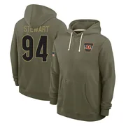 Men's Shemar Stewart Cincinnati Bengals Olive 2025 Salute to Service Hoodie