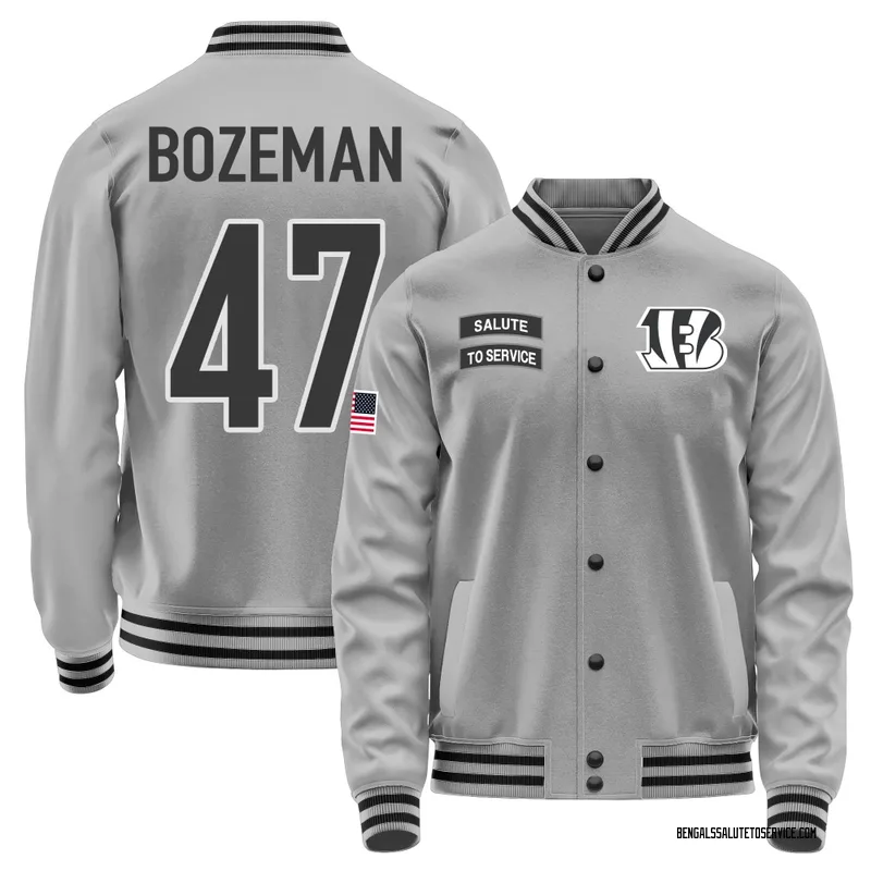 Men's Swayze Bozeman Cincinnati Bengals Gray Salute to Service Performance Jacket