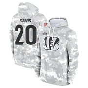 Men's Tacario Davis Cincinnati Bengals Camo Arctic 2024 Salute to Service Club Fleece Pullover Hoodie