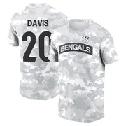 Men's Tacario Davis Cincinnati Bengals Camo Arctic 2024 Salute to Service Performance T-Shirt
