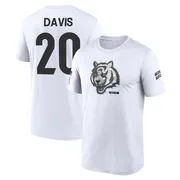 Men's Tacario Davis Cincinnati Bengals Legend White 2024 Salute to Service Performance T-Shirt
