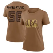 Women's Antwaun Powell-Ryland Cincinnati Bengals Legend Brown 2023 Salute To Service Performance T-Shirt