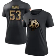 Women's Boye Mafe Cincinnati Bengals Black 2020 Salute To Service Performance T-Shirt