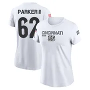 Women's Brian Parker II Cincinnati Bengals Legend White 2024 Salute to Service Performance T-Shirt