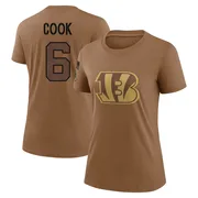 Women's Bryan Cook Cincinnati Bengals Legend Brown 2023 Salute To Service Performance T-Shirt