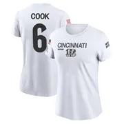 Women's Bryan Cook Cincinnati Bengals Legend White 2024 Salute to Service Performance T-Shirt
