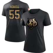 Women's Cashius Howell Cincinnati Bengals Black 2020 Salute To Service Performance T-Shirt
