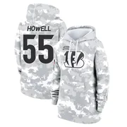 Women's Cashius Howell Cincinnati Bengals Camo Arctic 2024 Salute to Service Club Fleece Pullover Hoodie
