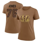 Women's Christian Jones Cincinnati Bengals Legend Brown 2023 Salute To Service Performance T-Shirt