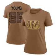 Women's Colbie Young Cincinnati Bengals Legend Brown 2023 Salute To Service Performance T-Shirt