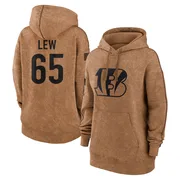 Women's Connor Lew Cincinnati Bengals Brown 2023 Salute To Service Pullover Hoodie
