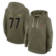 Women's Corey Robinson II Cincinnati Bengals Olive 2025 Salute to Service Hoodie