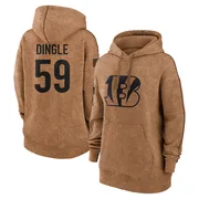 Women's Jack Dingle Cincinnati Bengals Brown 2023 Salute To Service Pullover Hoodie