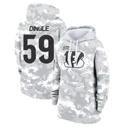 Women's Jack Dingle Cincinnati Bengals Camo Arctic 2024 Salute to Service Club Fleece Pullover Hoodie
