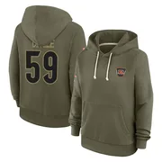 Women's Jack Dingle Cincinnati Bengals Olive 2025 Salute to Service Hoodie