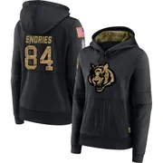 Women's Jack Endries Cincinnati Bengals Black 2020 Salute to Service Sideline Performance Pullover Hoodie