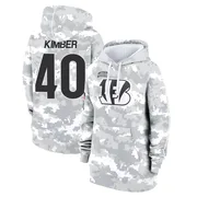 Women's Jalen Kimber Cincinnati Bengals Camo Arctic 2024 Salute to Service Club Fleece Pullover Hoodie