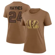 Women's Jamal Haynes Cincinnati Bengals Legend Brown 2023 Salute To Service Performance T-Shirt