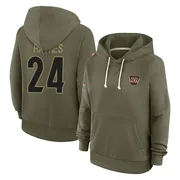 Women's Jamal Haynes Cincinnati Bengals Olive 2025 Salute to Service Hoodie
