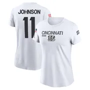 Women's Josh Johnson Cincinnati Bengals Legend White 2024 Salute to Service Performance T-Shirt